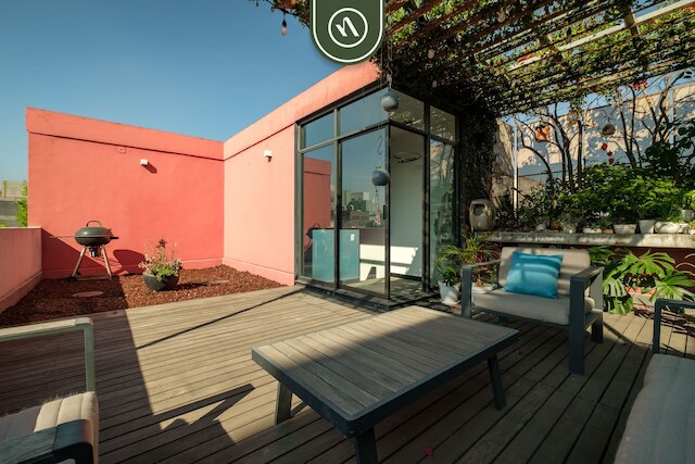 2BR コンド イン ローマノルテ - プライベートテラス