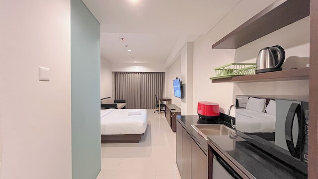 セレーン スタジオ (ノー キッチン) スペース スケールズ レジデンス ヌサドゥア バリ アパートメント