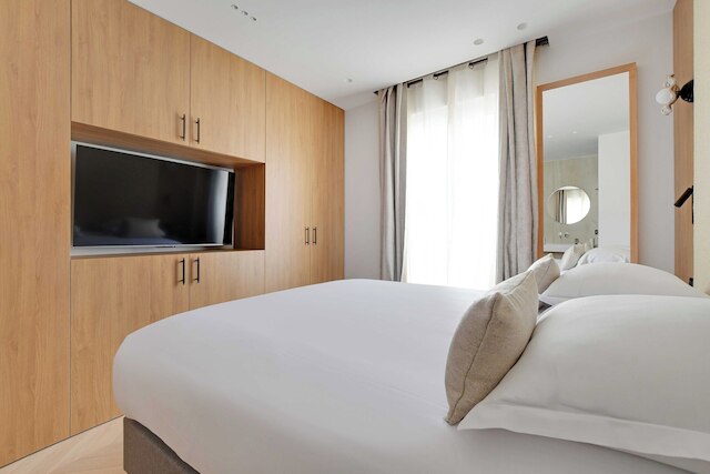 チャーミング アパートメント - エアコン- 3ベッドルーム-6人- モントルグイユ