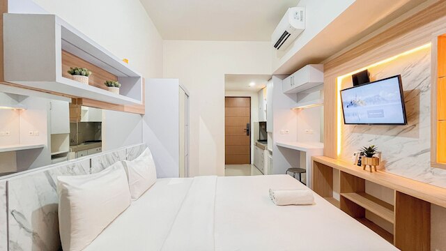 コージー アンド コンパクト スタジオ アパートメント アット ヴィダ ビュー マカッサル