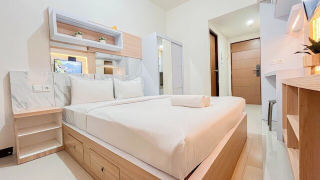 コージー アンド コンパクト スタジオ アパートメント アット ヴィダ ビュー マカッサル