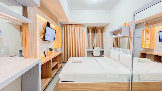 コージー アンド コンパクト スタジオ アパートメント アット ヴィダ ビュー マカッサル