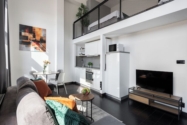 プラハの広々としたロフトアパート