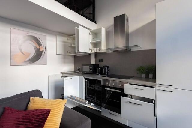 デュプレックス ロフト アパート ウィズ バルコニー