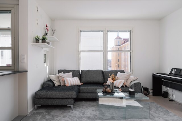 モダン 1ベッドルーム アパートメント ウィズ バルコニー