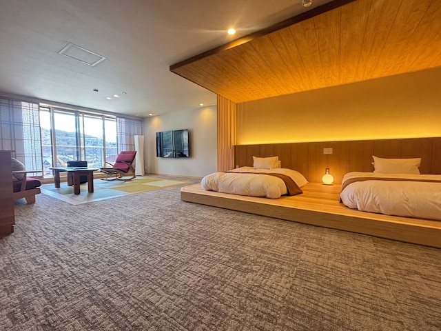 富士山と河口湖とホテル風鈴