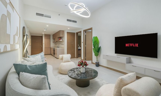 インスパイアード 1 ベッドルーム アパートメント – アルティメット ラグジュアリー リビング