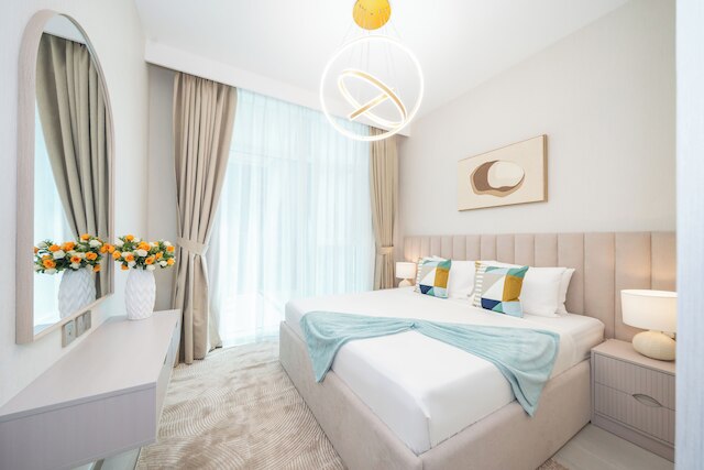 スタイリッシュ 2 ベッドルーム フルリー ファーニッシュド ユニット アット ビジネス ベイ