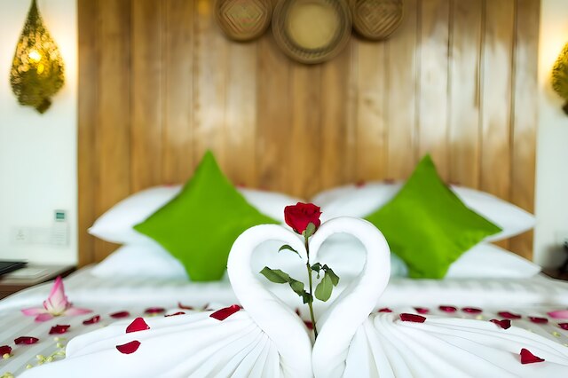 ルーム デラックス ダブル ルーム ウィズ パティオ オア バ