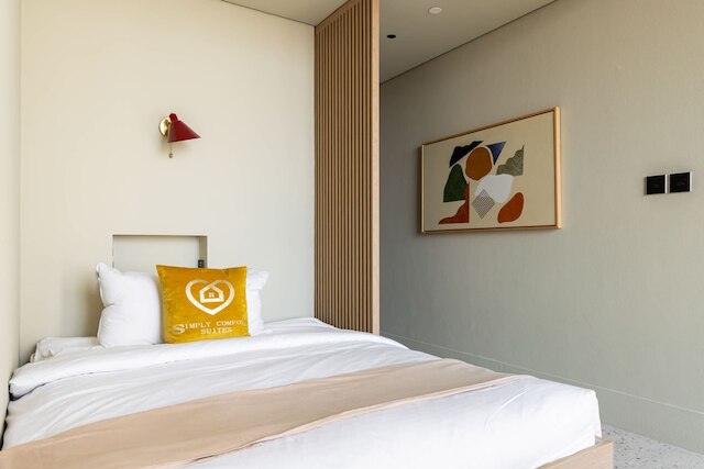 モダン スタジオ アット アップサイド リビング ウィズ バージュ・カリファビュー by シンプリー コンフォート