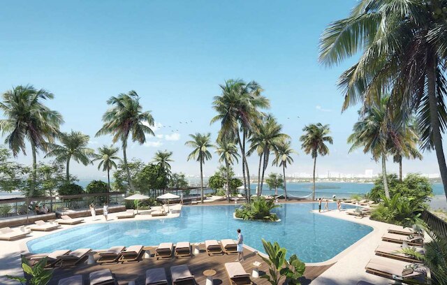 オレンジ クラッシュ コージー ダウンタウン マイアミ プール アンド ジム