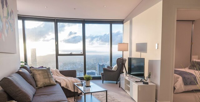 2 ベッドルーム ラグジュアリー スカイタワー ビュー CBD プール ジム Netflix