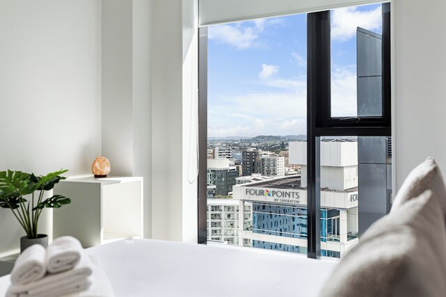 プール, ジム & モダン 2ベッドルーム スカイ タワー ビュー ゾディアック ステイズ