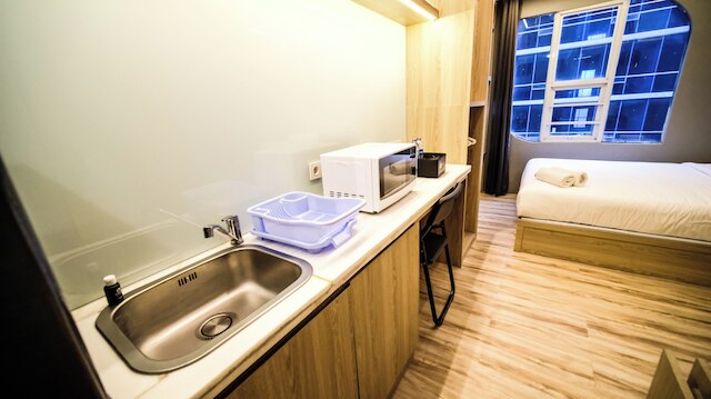 ホーミー アンド ウォーム スタジオ ノー キッチン ザ シティ スクエア スラバヤ アパートメント