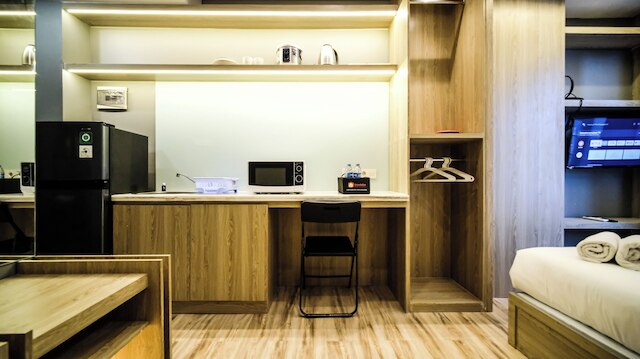 ホーミー アンド ウォーム スタジオ ノー キッチン ザ シティ スクエア スラバヤ アパートメント