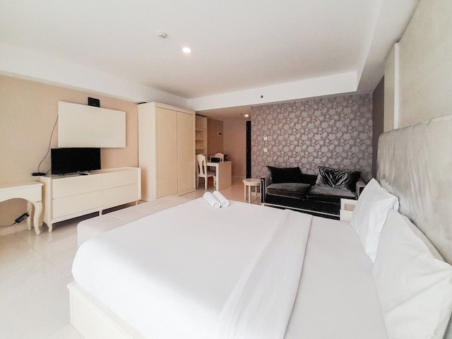 モダン ルック アンド ホーミー スタジオ アット マタラム シティ アパートメント