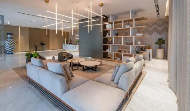 コンテンポラリー 2 ベッドルーム アパートメント フリー ファーニッシュド