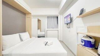 ホワイト スタジオ ルーム (ノー キッチン) アット バンダラヤ - タラサ シティ マカッサル アパートメント