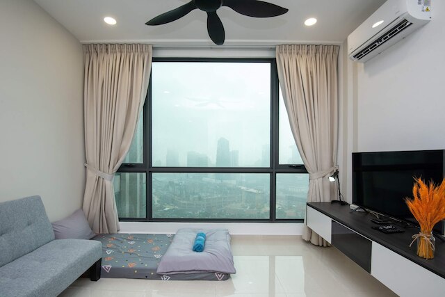 2ベッドルーム デュアルキー SKS パブ CIQ, JB セントラル, フリー パーキング