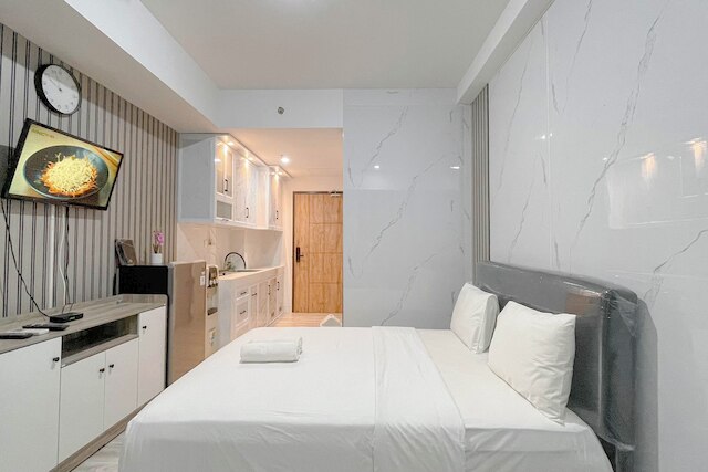 モダン スカンジナビアン スタジオ アット デルフト チプトラ マカッサル アパートメント