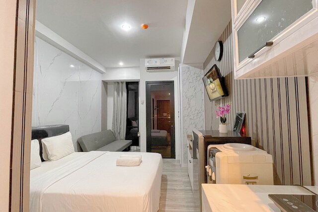 モダン スカンジナビアン スタジオ アット デルフト チプトラ マカッサル アパートメント