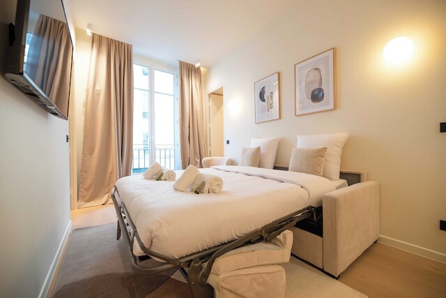 エレガント アパートメント ウィズ エアコン - 2ベッドルーム-6人 - パレ ガルニエ