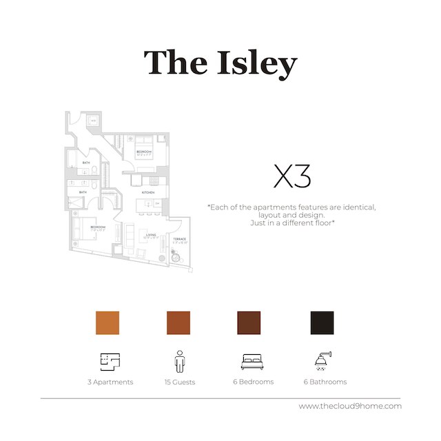 West Loop 3x 2BR Walk to Dining Gym Terrace