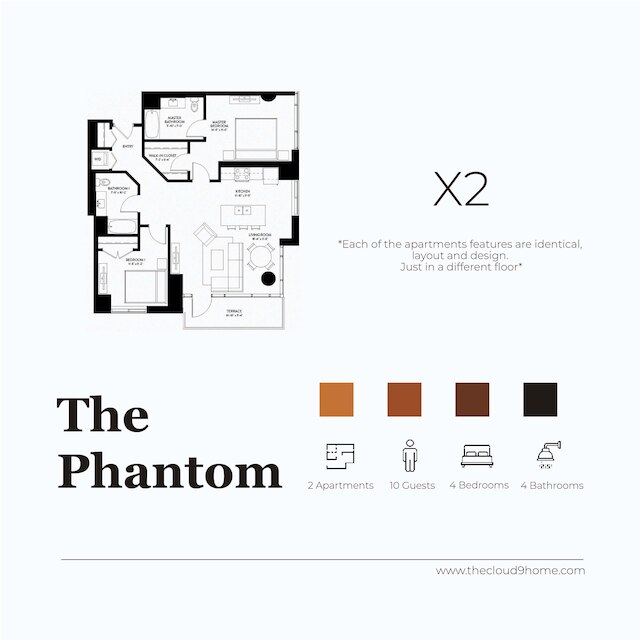 ゴールドコースト グループ ステイ 2 モダン 2ベッドルーム アパートメント