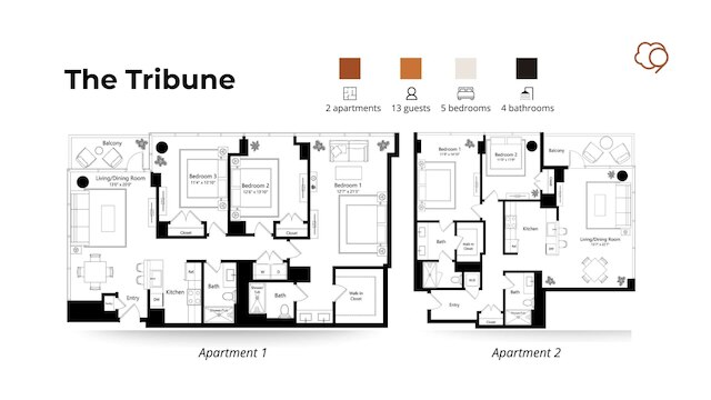 Fulton Group Stay 2 Apartments Skyline Views