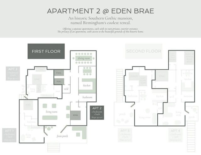 アパートメント2 エデンブレイ - ウォーカブル サザン ゴシック マンション