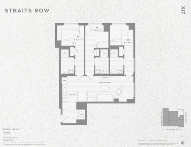 3 Bed 3 Bath High Rise With Gym Amenities
