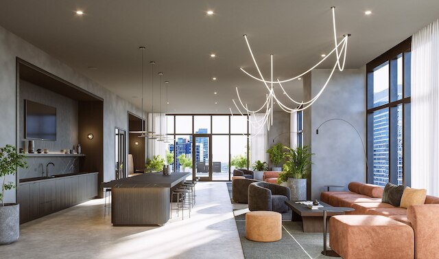 Luxury 3 Bed 3 Bath High Rise With Gym Amenities