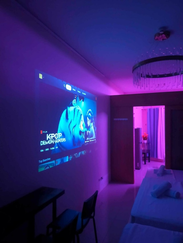Royal Purple Cinema Room
