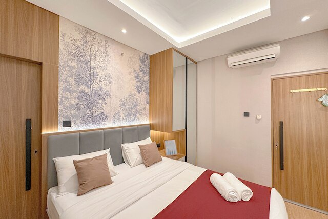 モダン ルック ウィズ ウッデン アクセント 3ベッドルーム アット コンドミニウム プンチャック マリーナ アパートメント