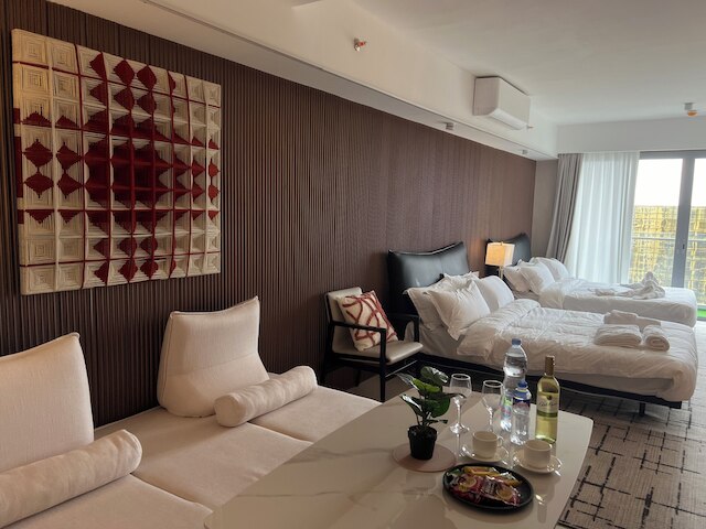 ラグジュリアス ヨーロピアン スタイル ペントハウス モダン アパートメント クロス シティ オブ ドリームズ オカダ ソレアール MOA エアポート