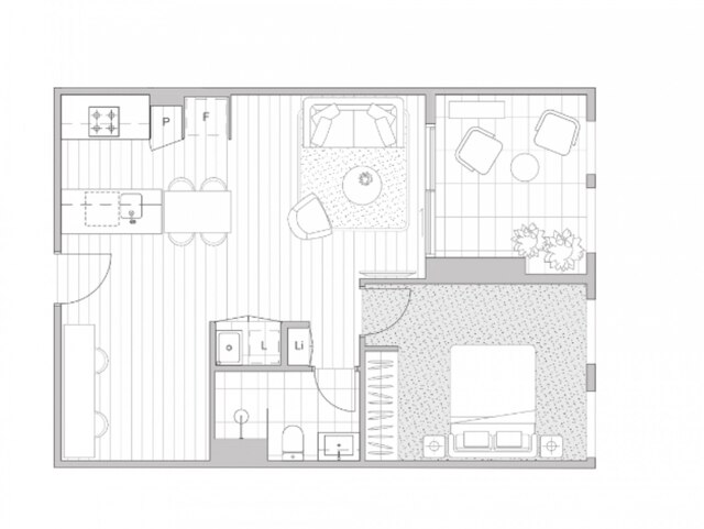 1ベッド リゾート ウィズ スタディ アンド ジム