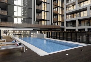 シック 1ベッド ウィズ シティビューズ パーキング ジム & プール