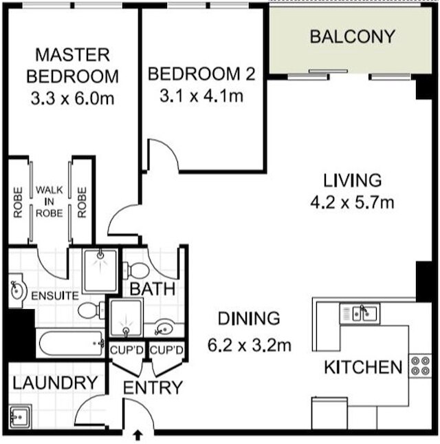 プールサイド 2ベッド ヘイブン ウォーク トゥ シティセンター