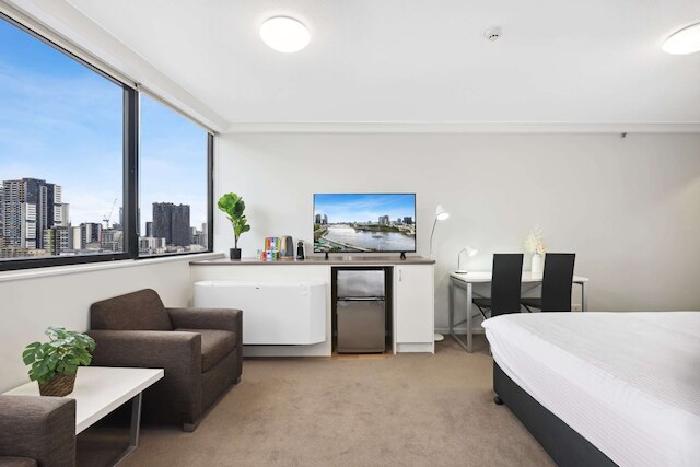 セントラル ブリスベン スタジオ ウィズ スタニング リバービューズ