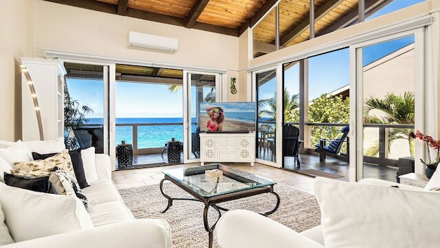 オーシャンフロント ペントハウス ウィズ サンセットビューズ, エアコンディショナー アンド ラップアラウンド ラナイ！ - Vrkcv