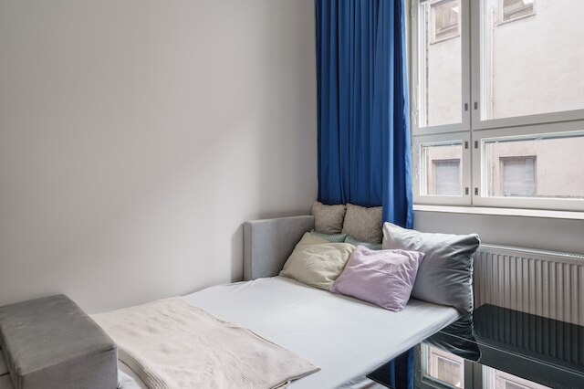 ダブル ソファ ベッド イン シェアード スタジオ