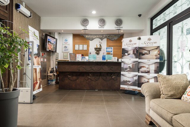 水安堡ホテル スクリーン