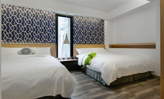 チェック イン 台中 ジョンシャン (雀客旅館台中中山)