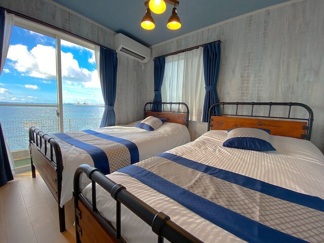 海を眺めながらBBQ可能なプライベートヴィラ金武1