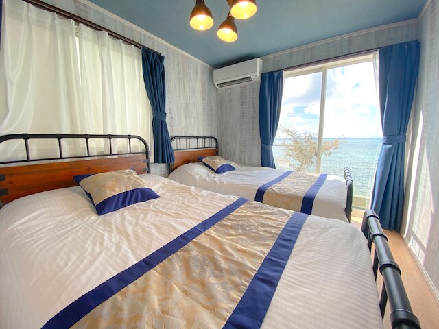 海を眺めながらBBQ可能なプライベートヴィラ金武1