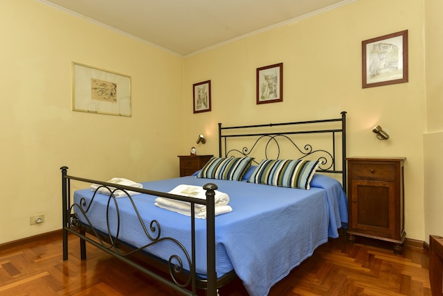 眼下にローマの景色が広がるアパートメント、テラスあり