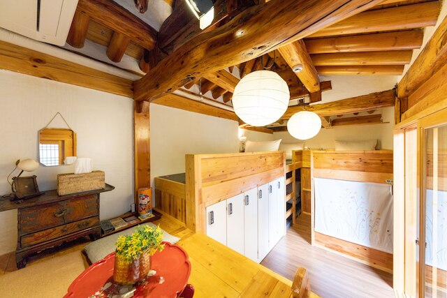 オープン リアル ラグジュアリー コリアン ハノック