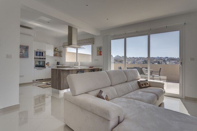 サン ジュリアンにある豪華なペントハウス、ベッドルーム 2 室