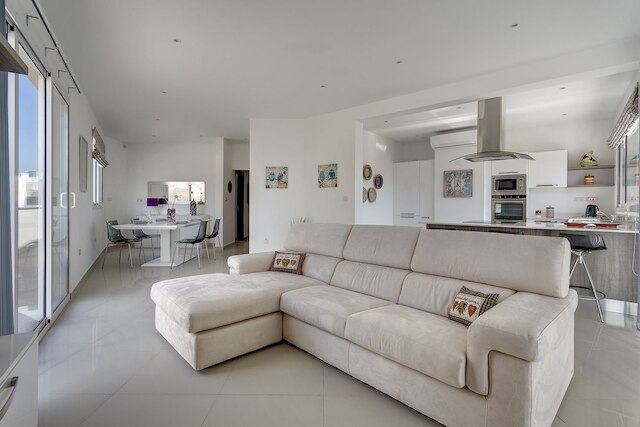 サン ジュリアンにある豪華なペントハウス、ベッドルーム 2 室