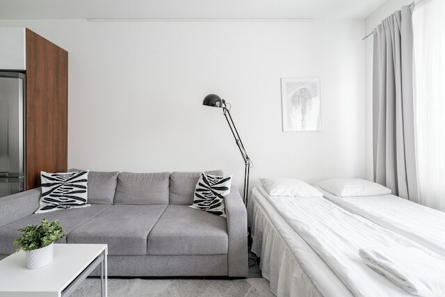 1BR ダウンタウン アパートメント ウィズ サウナ, ホスツ アップ トゥ 8 ゲスト